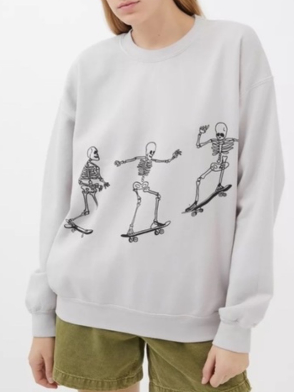 Urban Skeleton Skateboarding Sweatshirt Size Small/Medium